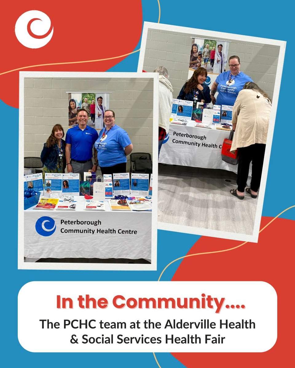 PeterboroughCHC's tweet photo. 💙 Our #PCHC team had a wonderful time connecting with community members at the Alderville Health &amp; Social Services Health Fair!

Thank you for welcoming us and for the opportunity to share information, resources, and conversations with the community.

#CommunityCare #HealthFair https://t.co/mfCEPTwQoQ