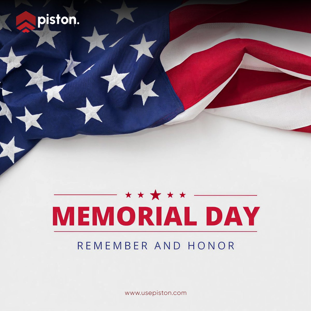 PistonPay's tweet photo. Today, we pause to remember and honor the brave men and women who made the ultimate sacrifice in service to our country. From all of us at PistonPay — thank you.
#MemorialDay #HonorAndRemember #PistonPay https://t.co/YyxzkqyWNj