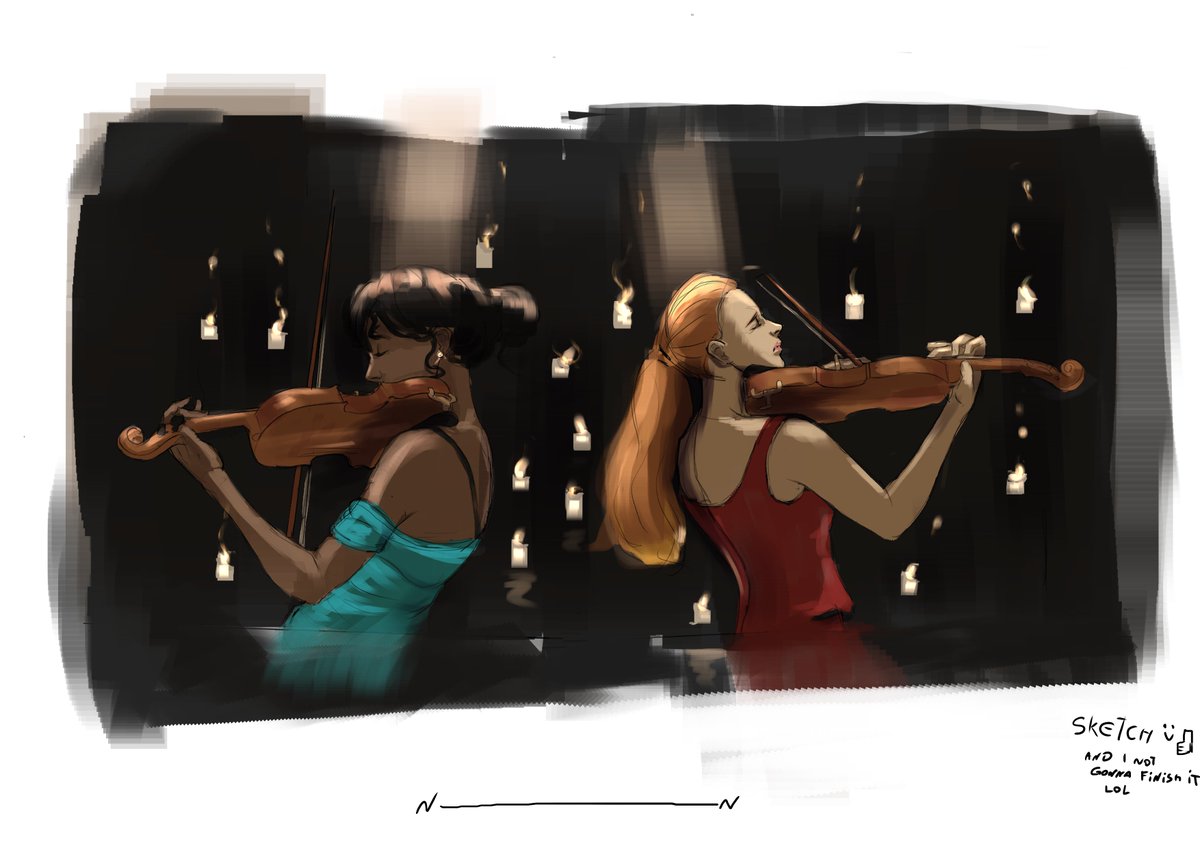 is_n8n's tweet photo. A quick skatch about music 
#illustration #skatch #violinist #digitalart https://t.co/QtZE0IRzpf