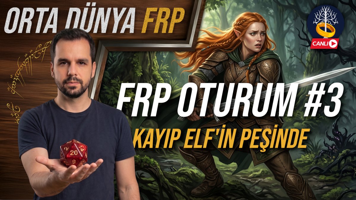 thebfme's tweet photo. Orta Dünya FRP serisi 3. oturumuyla devam ediyor. Canlı yayın başladı!

Çayını kahveni kap Yüzüklerin Efendisi maceraları dinlemeye gel: https://t.co/z24F12Uka1 https://t.co/HcE86Aybqf