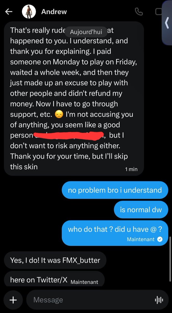 CorleoneSusd's tweet photo. @FMX_butter Becareful, this guy is full scamming, he was cheating as well 1 year ago that's why he is playing on different accounts. 🫡 https://t.co/CSg3ddZhfO
