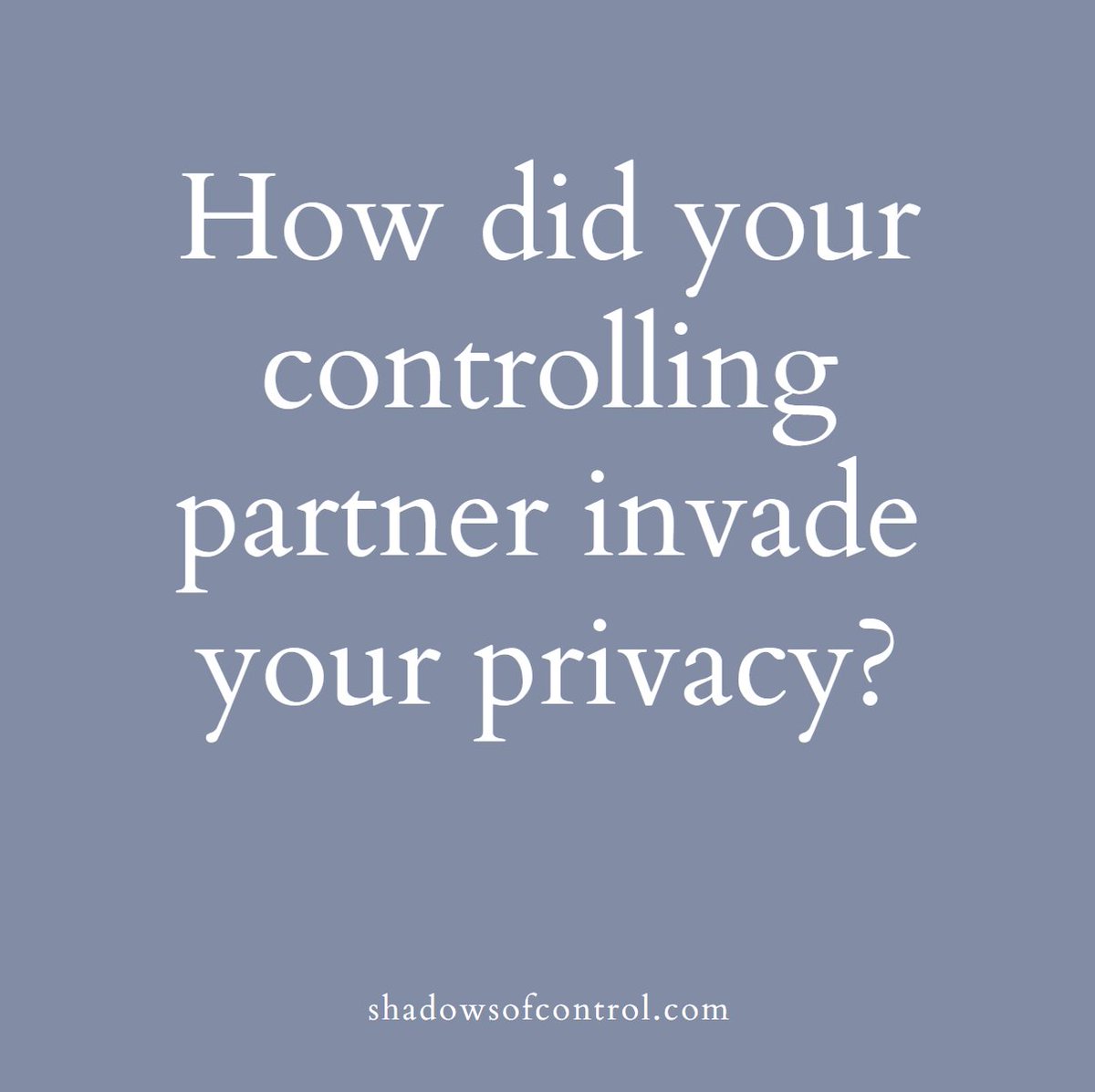 Shadows of Control tweet media