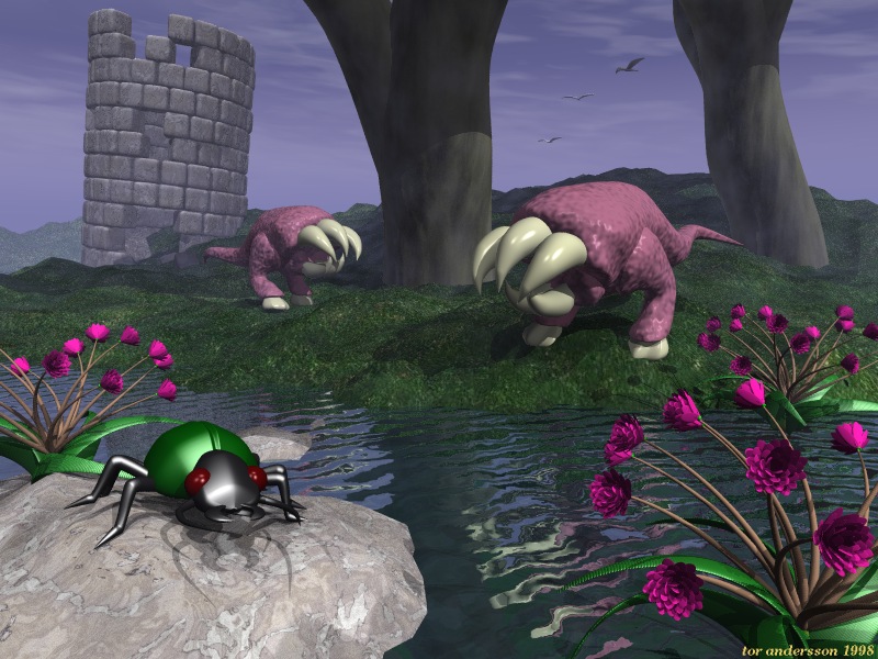 Old-School 3D Renders tweet media