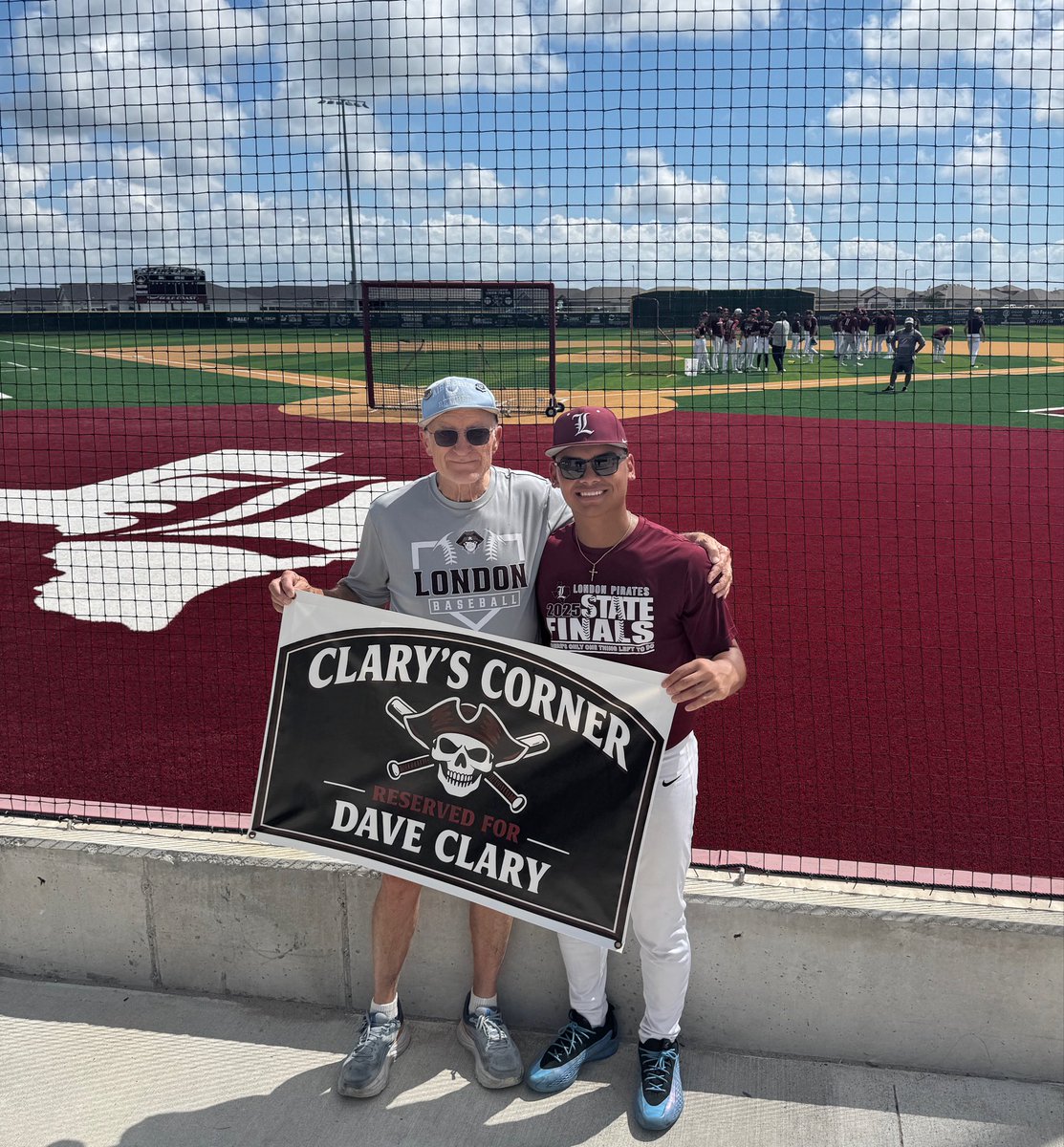 dclaryjr's tweet photo. At the recent London baseball banquet, I learned the whole idea of giving me a reserved spot behind the plate originated with Christian Olivares. So when I went out to take down the sign to save it for next year, I HAD to get a pic. Next time the sign goes up at the park, Chris will be attending school and playing ball in sunny Southern California. But I’ll save my final comments about him for later. There’s still work to do in 2027!!