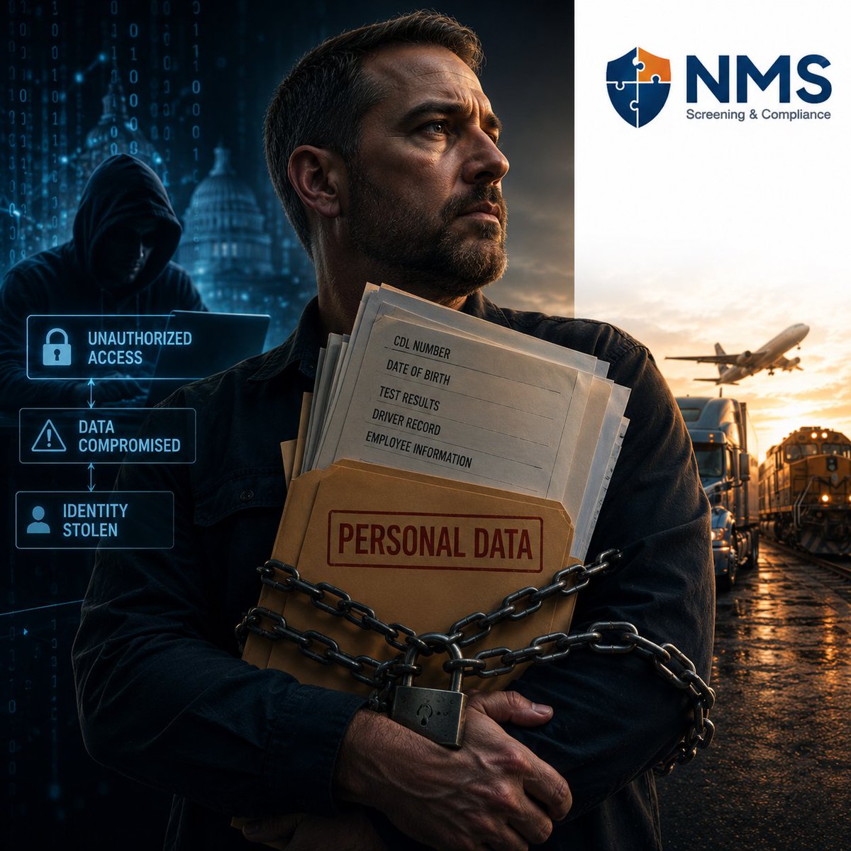 NMSManagement's tweet photo. Clearinghouse fraud starts with access.

CDL + personal data
Credentials exposed
Records manipulated

Now it’s your liability.

Check your risk: https://t.co/0ez6MspP60
(800) 269-0502 x147 https://t.co/I5ZMxaOSE1