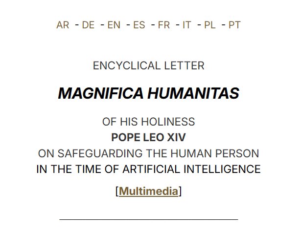 The Latin option pretty much disappeared with Francis. Now all that's in Latin is the title.