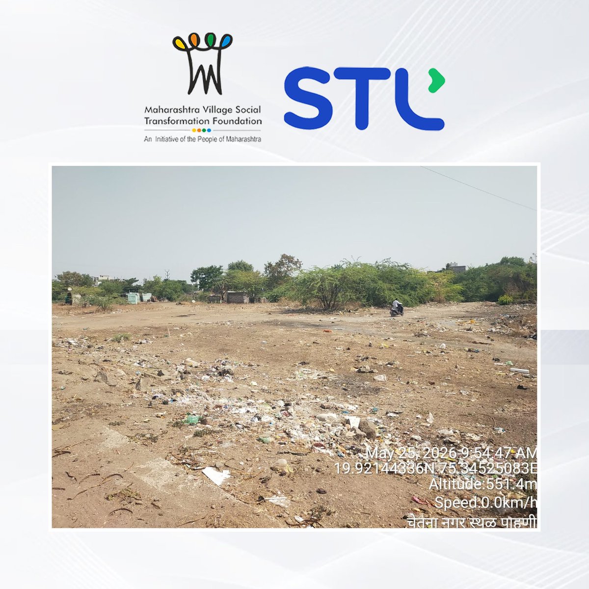 MVSTForg's tweet photo. 📍 Chhatrapati Sambhajinagar
📅 25th May 2026

Taking a significant step towards environmental conservation and Green Maharashtra under the ‘Mission Mahagram’ initiative, Maharashtra Village Social Transformation Foundation (VSTF) conducted an on-ground inspection of proposed sites for the ‘Dense Forest Plantation’ project in Chhatrapati Sambhajinagar city.

The visit and technical assessment were carried out in the presence of Dr. Umakant Dangat (IAS Retd.), Chief Executive Officer, VSTF, at Chetananagar (Harsul area) and Sawangi locations. The initiative is being implemented jointly by VSTF, the Social Forestry Department, Chhatrapati Sambhajinagar Municipal Corporation, and Sterlite Technologies Limited (STL).

Through this initiative, dense urban forests will be developed using advanced plantation techniques to promote ecological balance, control pollution, and provide cleaner air for citizens.

The visit was attended by Shri Dilipsing Bayas, Shri Vijay Patil, Shri Sandeep Giri, Shri Rohit Patil, Mrs. Shilpa Phule, Shri Kiran Bilore, along with officials and staff from the concerned departments.

#MissionMahagram    #TreePlantation #EnvironmentalSustainability 
#SocialForestry #SustainableDevelopment 
#GreenInitiative #EcoRestoration  #EnvironmentalConservation #STL
#VSTF