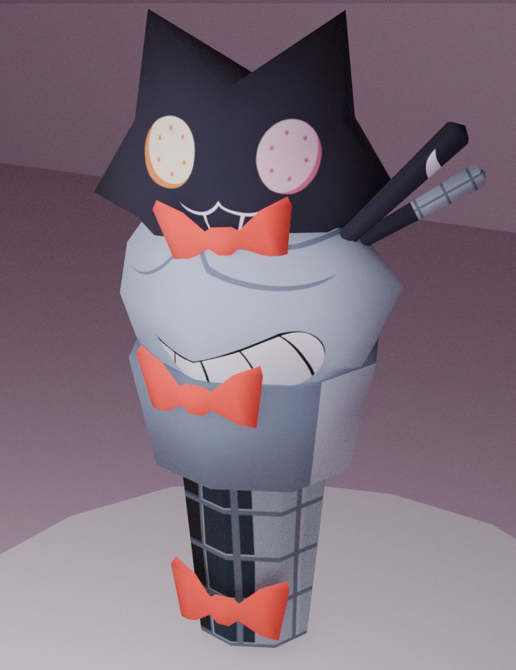 dialcrow's tweet photo. made a model of this cute Mike art!!! will be used in the future for @UNDERNETVR :DD #deltarune #miketwt https://t.co/PGYuA99fBu