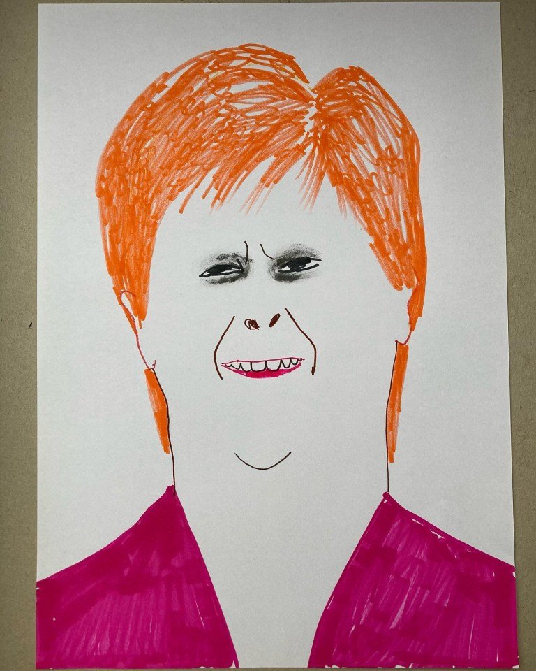 UnityNewsNet's tweet photo. Nicola Sturgeon court room sketch revealed. https://t.co/KcY2pcmIGI