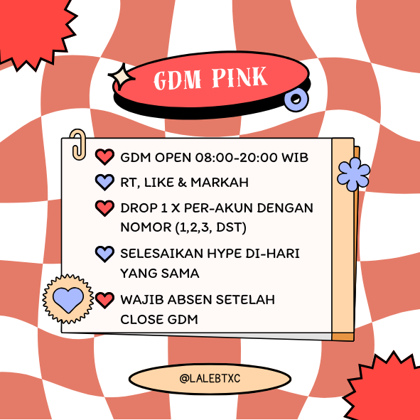 LalebTxc's tweet photo. OPEN GDM HYPE🎀 📷 
2 GDM: 
• PINK: RT, like &amp; markah 
• BLUE: RT, like &amp; komen/QRT 
(boleh join dua2nya)  

rules: 
- follow @LalebTxc
- min 50 folls 
- like &amp; RT post ini 
- seting biar bisa di add 
- reply “mau join (pink/blue/2)”  

affiliate / cenblu jujur &amp; saling support https://t.co/VOqpZBv3c0