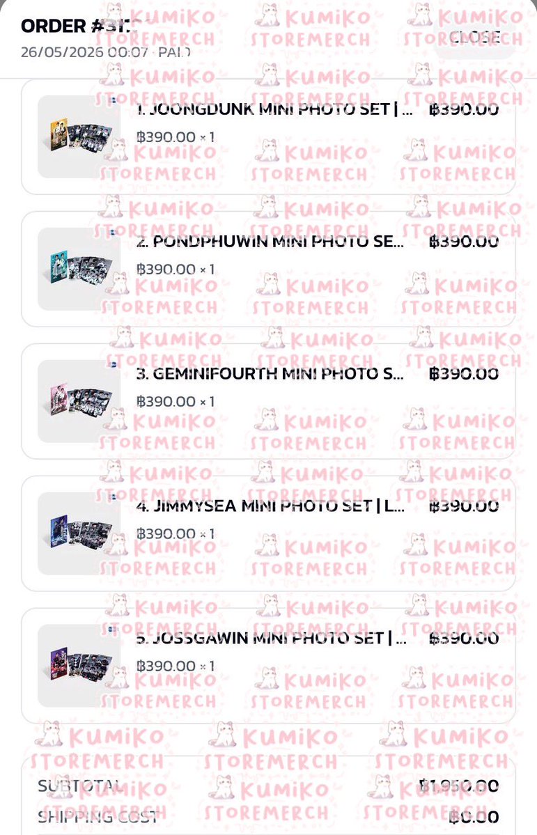 ✓ PROOF CO WEB GMMTV SHOP ✓ MERCHANDISE LOVE OUT LOUD FAN FEST
