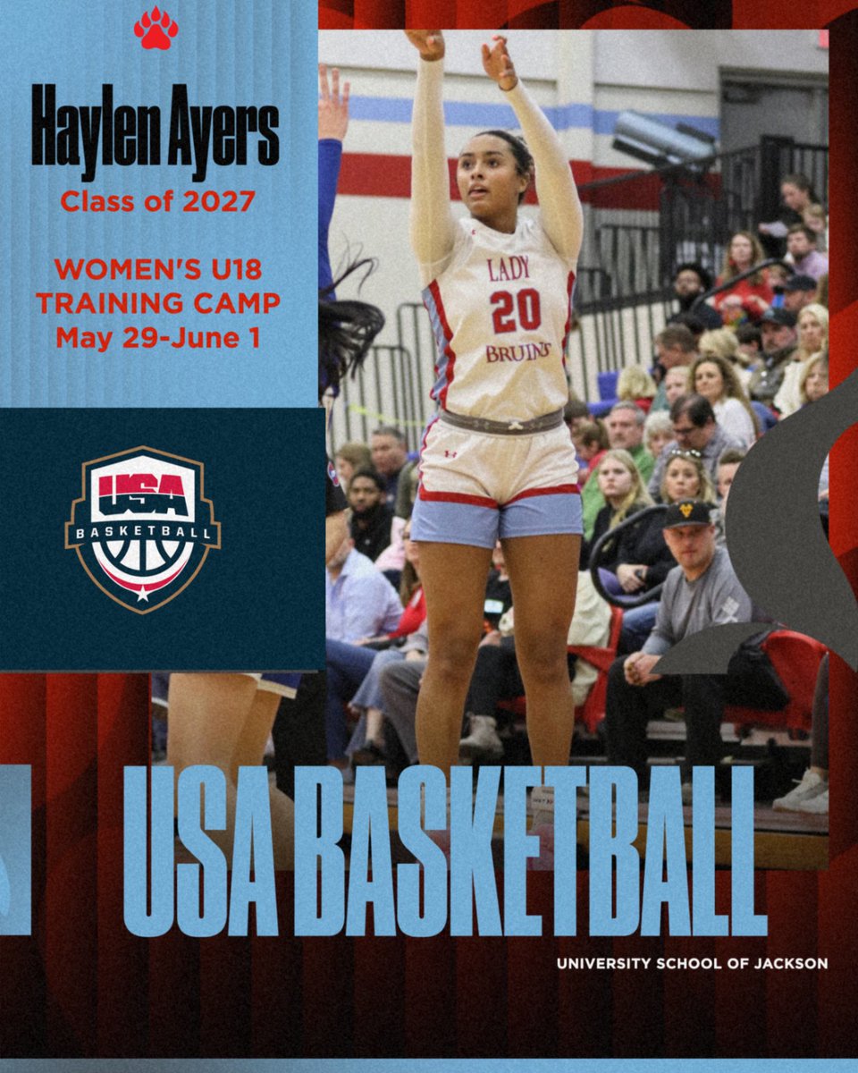 USJGirlsBBall's tweet photo. Congratulations to Haylen for another invite to USA Basketball! https://t.co/gfvFRZHVge