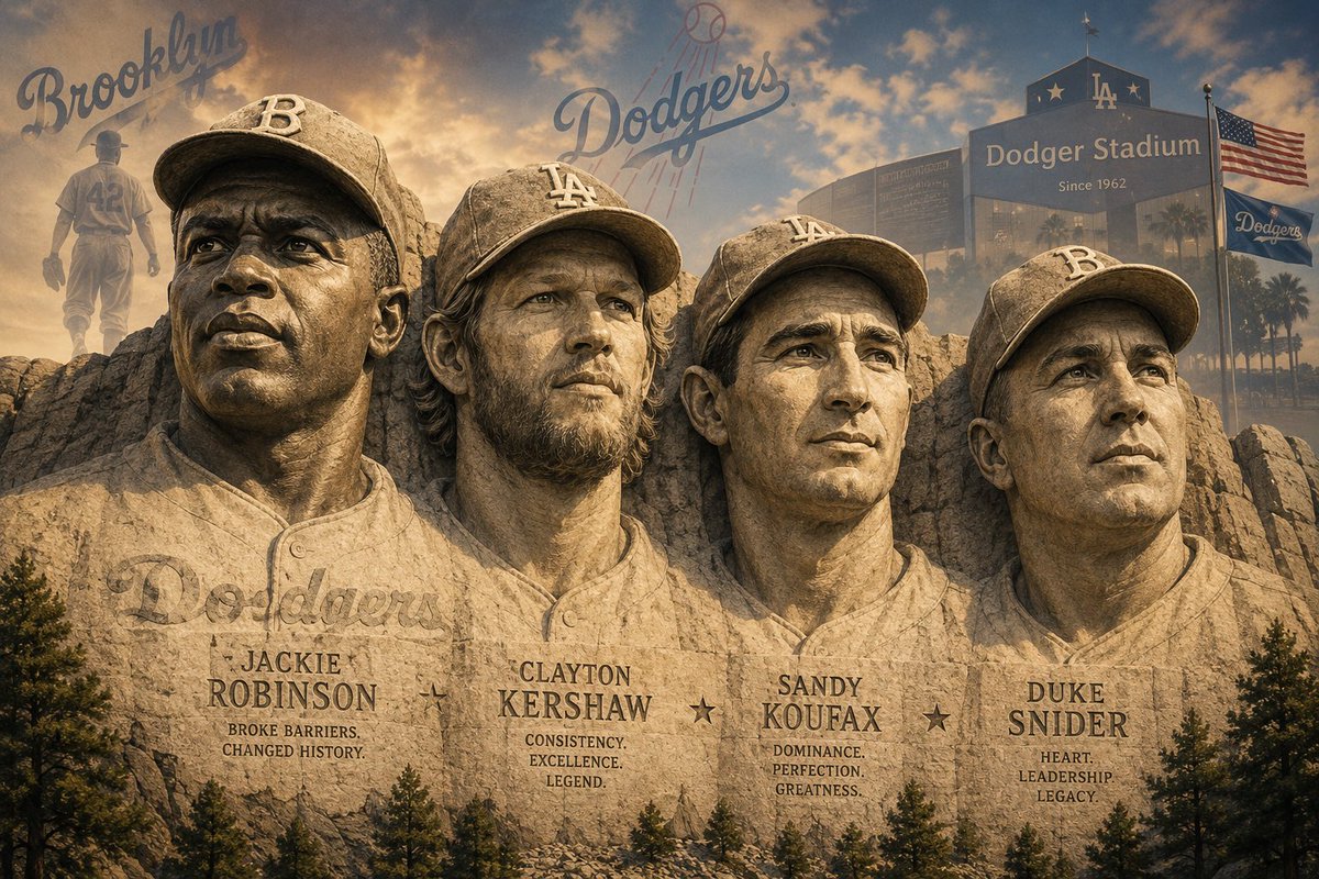 SleeperDodgers's tweet photo. Mount Rushmore of American-born Dodgers 🇺🇸

Who you got? 🤔👇 https://t.co/Hp50V6tmT4