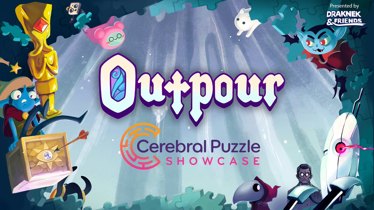 drooshayne's tweet photo. The Thinky Direct by @thinky_games is in only 3 more days, and so will be the Cerebral @PuzzleShowcase  Showcase on Steam!

Outpour will be featured in both, so tune in for a brand new announcement!
#gamedev #indiedev #puzzlegame #thinkydirect #cerebralpuzzleshowcase https://t.co/PHUOIscqTv