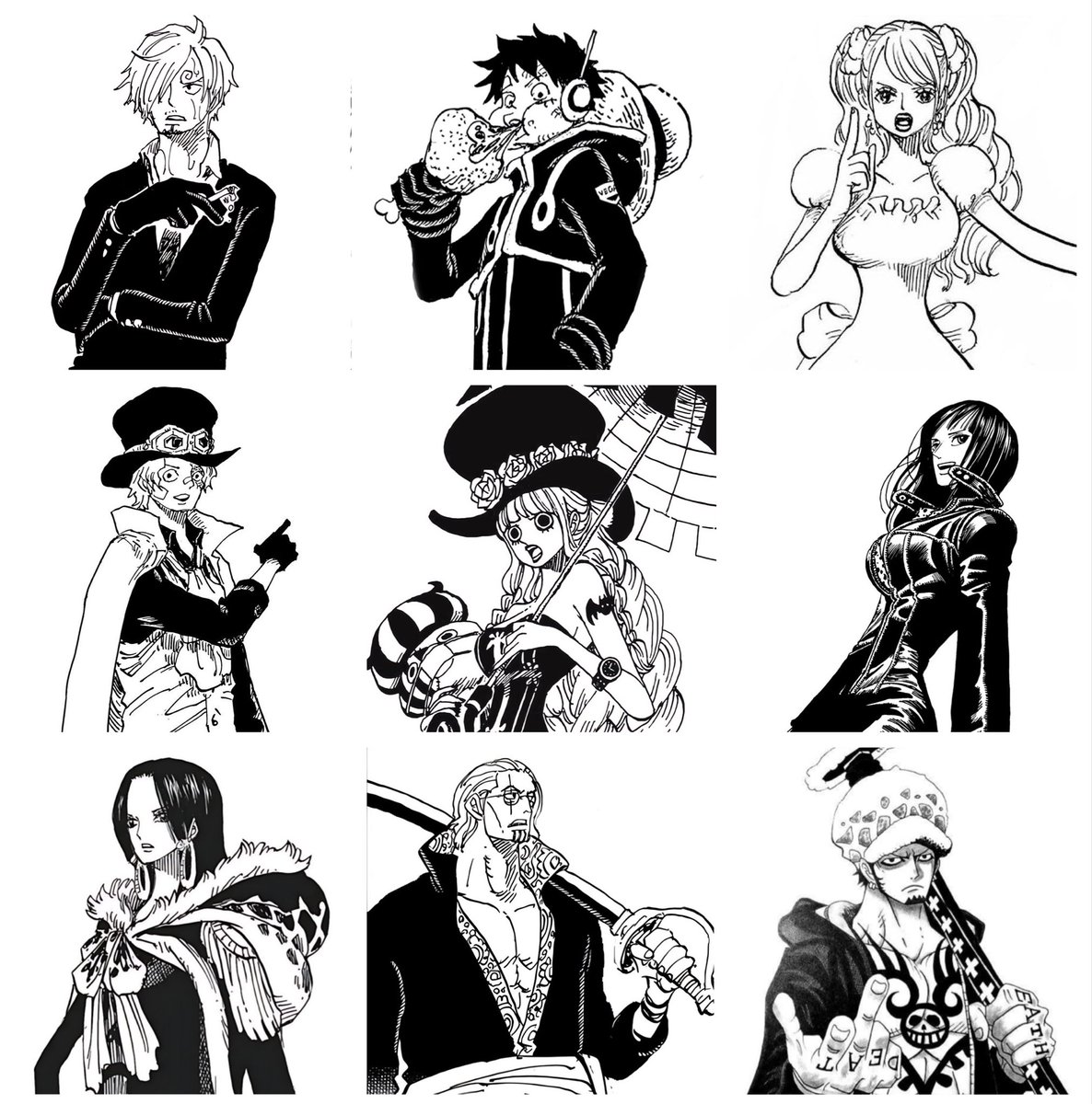 peroarna's tweet photo. my top 9 fav one piece characters! (In no particular order) https://t.co/AMX2xuiegz