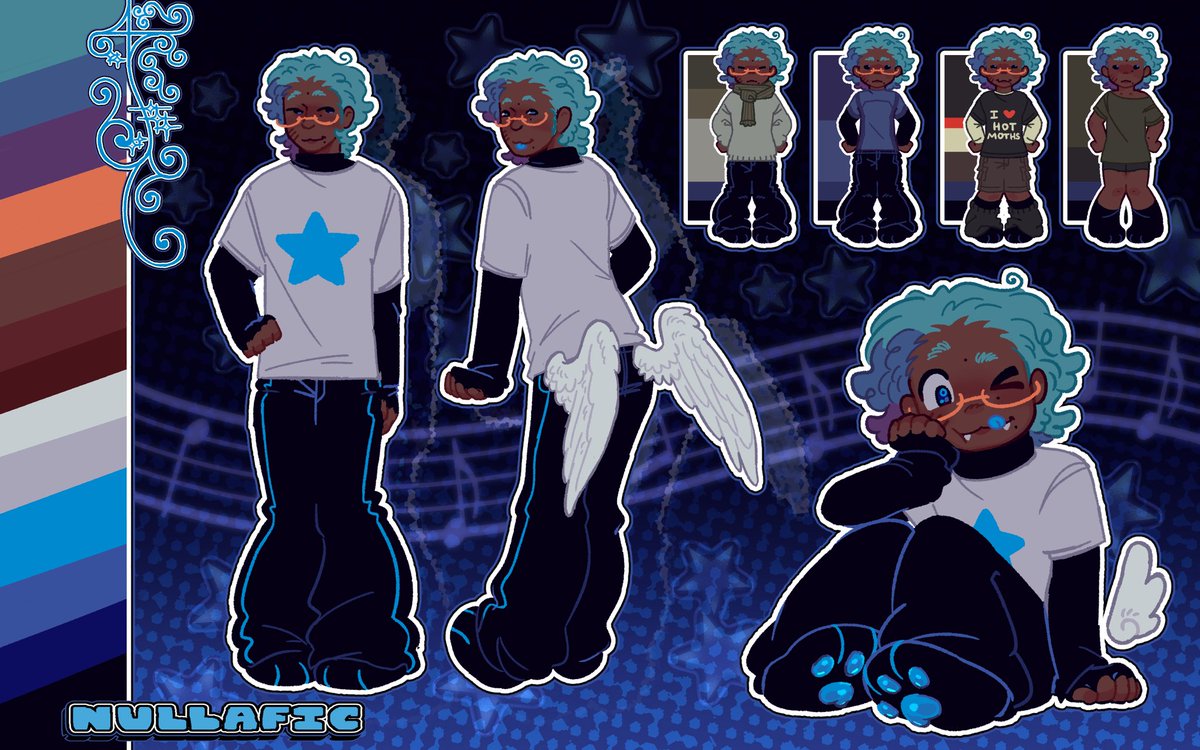 Nullafic's tweet photo. hi twitter sorry for dying twitter heres some new art twitter its a reference sheet of my sona twitter https://t.co/d1qnG7IR0d
