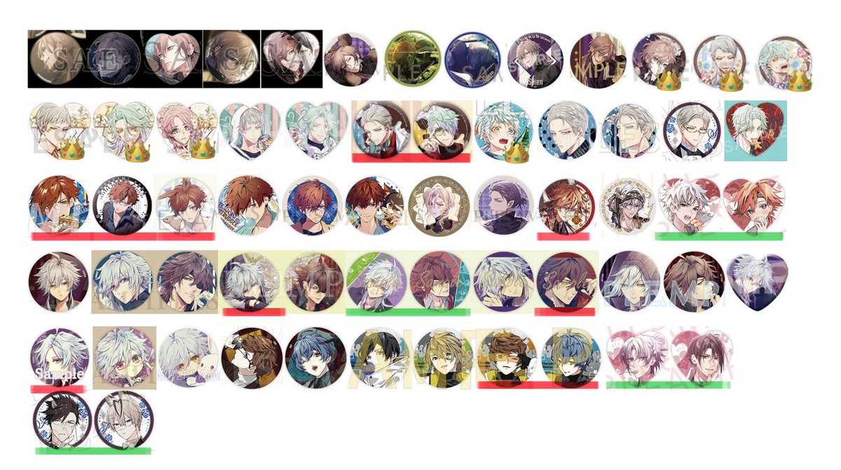 flowercircle870's tweet photo. 【固定】求
👑>赤線>無印 
緑線はコンプ目的や同数で集めているため、纏めて優先 https://t.co/32RomJriIz