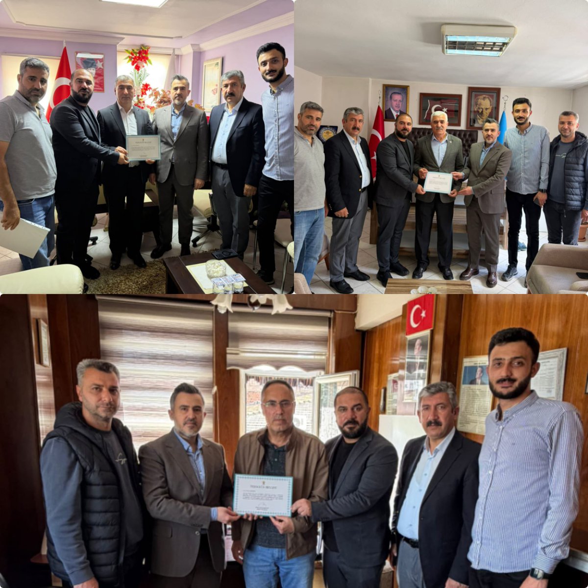 ridvankoc23's tweet photo. 📍Hane Ziyaretleri 

İl Teşkilat Başkanımız Sayın.Esat Akdağ'ın Katılımlarıyla, İl Genel Meclis Üyemiz Sn.Muhittin Çimen İlçe Gençlik Kolları Başkanımız Ve Yönetim Kurulu Üyelerimiz İle Birlikte, 

Cumhurbaşkanımız Genel Başkanımız Sayın. Recep Tayyip Erdoğan’ın, İmzalı Teşekkür Belgelerini Çok Kıymetli Parti Üyelerimize Takdim Edip, Yaklaşan Kurban Bayramlarınıda Tebrik Ettik...

AK Parti Ailesi Olarak Geçmişten Geleceğe, İlk Günkü Aşk İle Durmadan Yorulmadan Milletimizin Hizmetindeyiz...

@CengizDMRKY47 
@isselmanoglu23 
@EsatAkdag23 
@Turgaydemir2023