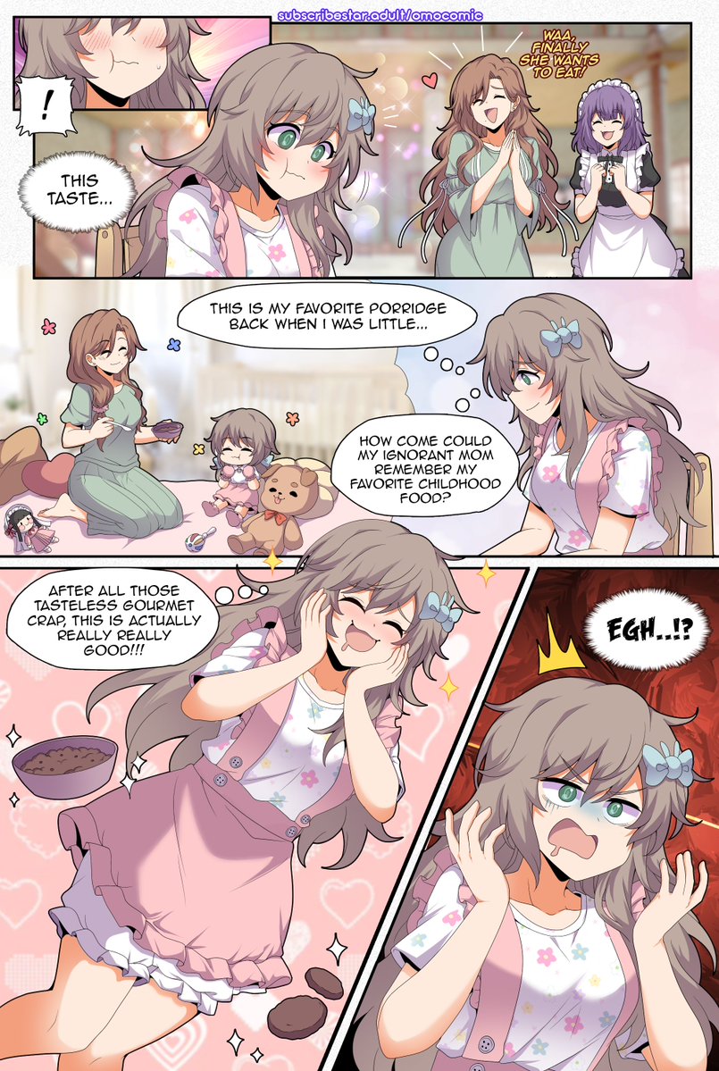 Free Released! The Princess Is a Baby Chapter 1 -- I'm Not a Baby! -- Page 34.  

Shiona is loving the baby food~ 