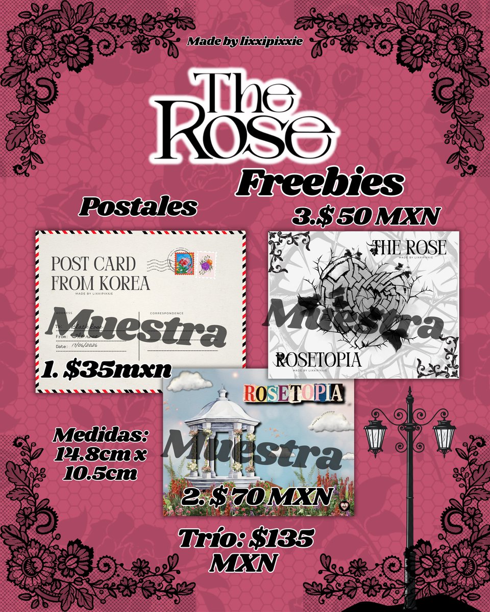 rubipz08's tweet photo. Nuevos diseños disponibles en mi tiendita 🌹🥀.

Los elaboré desde la esencia del tour y el significado que tiene Black Rose para ellos💗. Puedes mandarme Dm por aquí o en IG🫶🏻
#TheRose #TheRoseTOUR2026 #ROSETOPIA #ROSETOPIA_Memories https://t.co/79ZFWPsKig