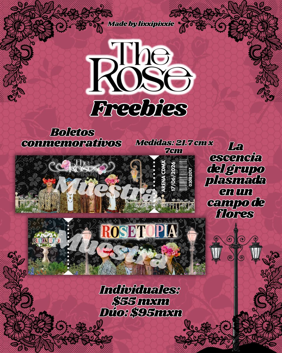 rubipz08's tweet photo. Nuevos diseños disponibles en mi tiendita 🌹🥀.

Los elaboré desde la esencia del tour y el significado que tiene Black Rose para ellos💗. Puedes mandarme Dm por aquí o en IG🫶🏻
#TheRose #TheRoseTOUR2026 #ROSETOPIA #ROSETOPIA_Memories https://t.co/79ZFWPsKig