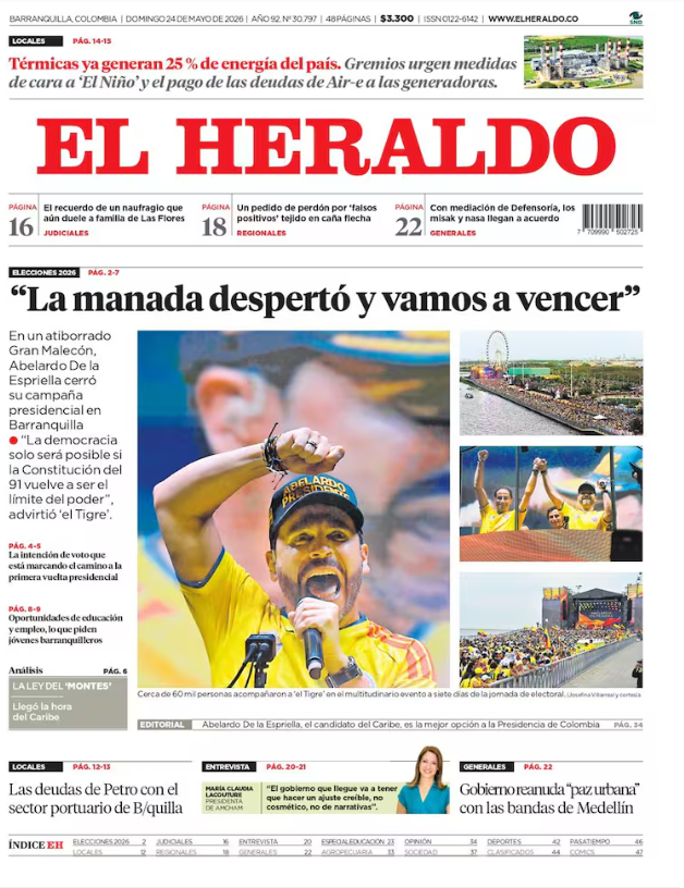 JoacoMattosOmar's tweet photo. 𝐋𝐀 𝐃𝐄𝐆𝐄𝐍𝐄𝐑𝐀𝐂𝐈Ó𝐍
Lo que me llama la atención del respaldo explícito anunciado ayer por @elheraldoco a la campaña de Abelardo de la Espriella es menos la resurrección de una práctica que el periodismo colombiano había dejado atrás... 🧵 https://t.co/iNx1uCjhj8