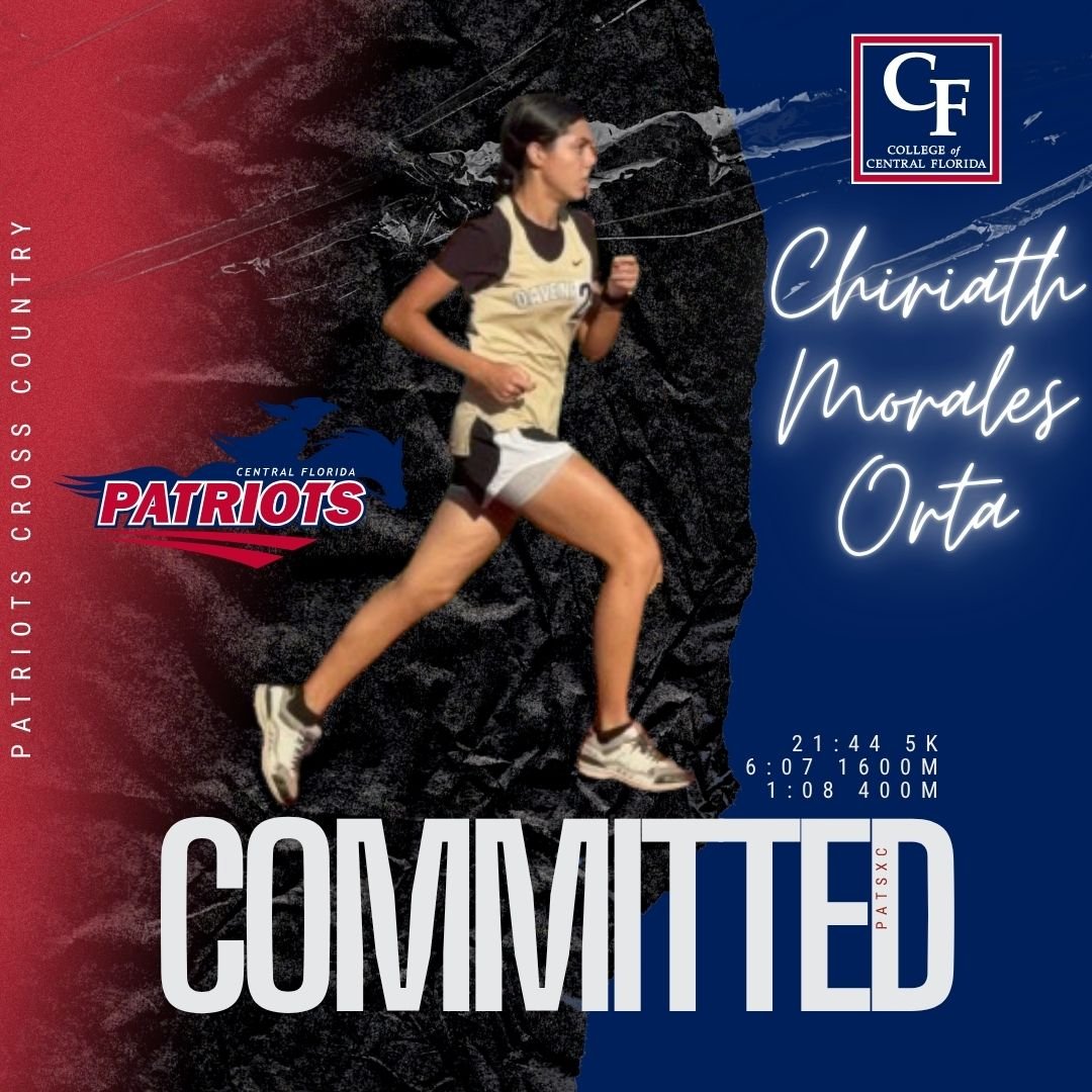 CFPatsXC's tweet photo. 🚨 Welcoming ᴄʜɪʀɪᴀᴛʜ ᴍᴏʀᴀʟᴇꜱ-ᴏʀᴛᴀ to the Patriots family! Chiriath comes to 
@CFedu with years of committed Cross Country and Track experiences. From her 1:08 400m to her 1:50:23 half marathon, Chiriath is talented across the many distances. 🚨 https://t.co/3aliLsMsOq