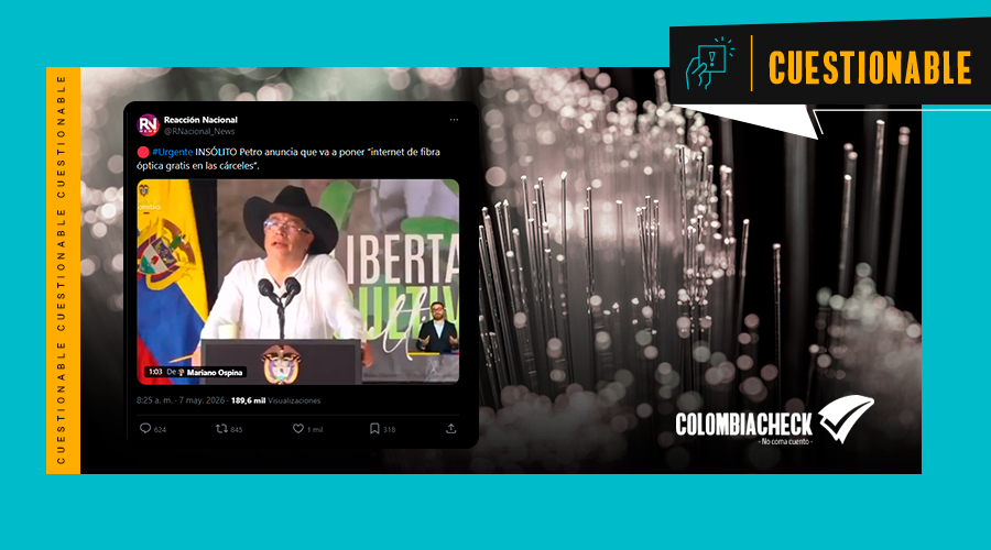 Colcheck's tweet photo. #CUESTIONABLE | Video recorta discurso de Petro para insinuar que “gastará toda la plata” antes del cambio de presidente
📌El mandatario habló de baja ejecución y de recursos de emergencia por ola invernal. Además, el presupuesto se gira mes a mes vía PAC
https://t.co/QBRsX56HsJ https://t.co/vKLsYF1Wev