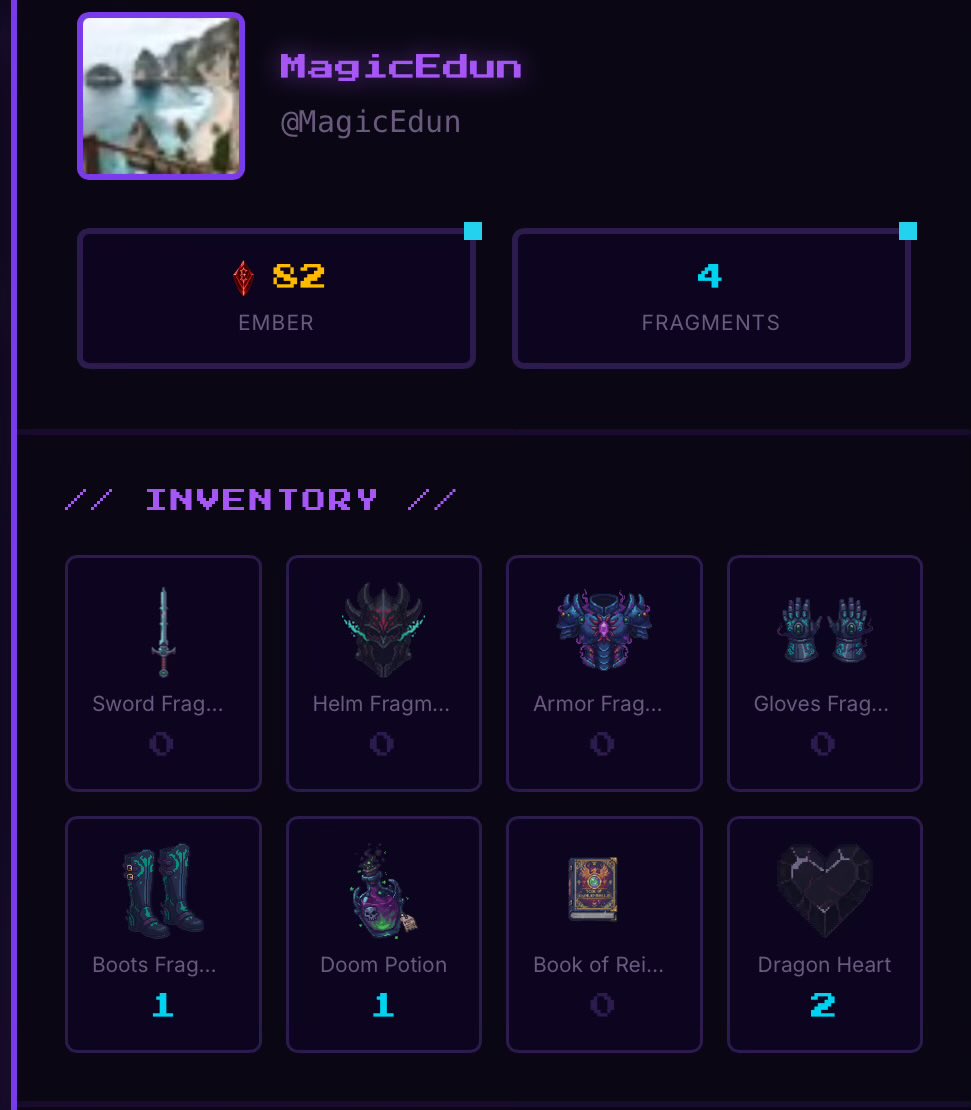 MagicEdun's tweet photo. i just joined @KnightmaresETH
similar like the1969

and i saw that dragon heart is hard to get but i got 2 dragon heart in one time.

wanna sell 1 dragon heart for $20 🤑

#KnightMares #NFT #ETH #KnightMaresETH https://t.co/0FdcxdG5MP