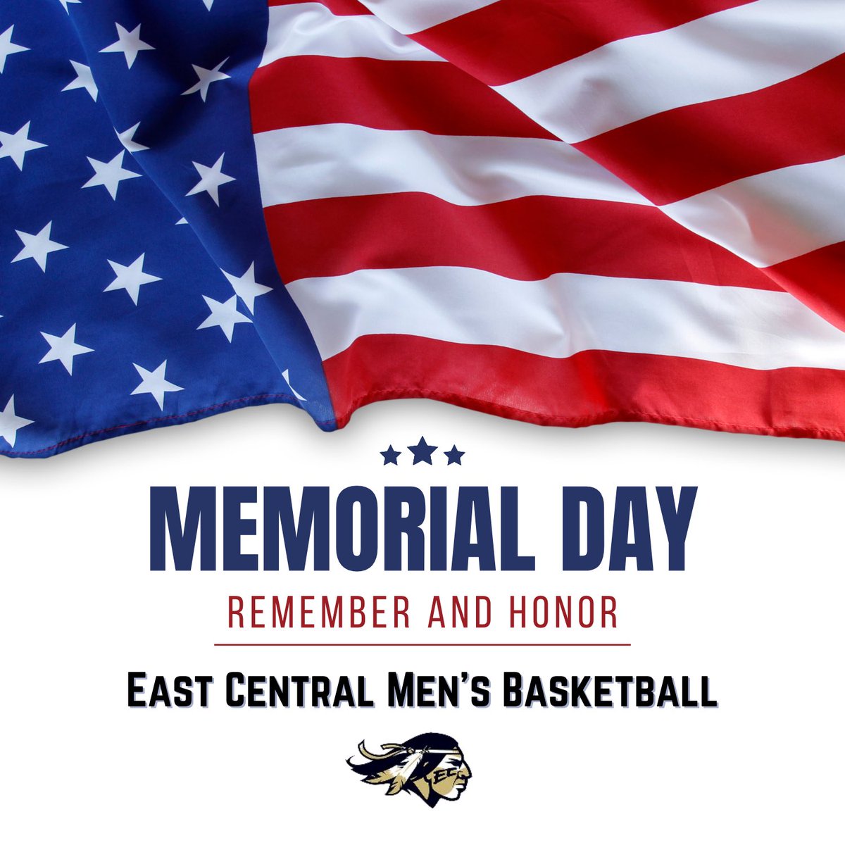 ECCCBasketball's tweet photo. Freedom isn’t free. Today we remember, honor, and give thanks. 🇺🇸 https://t.co/ZfHyAmhngv