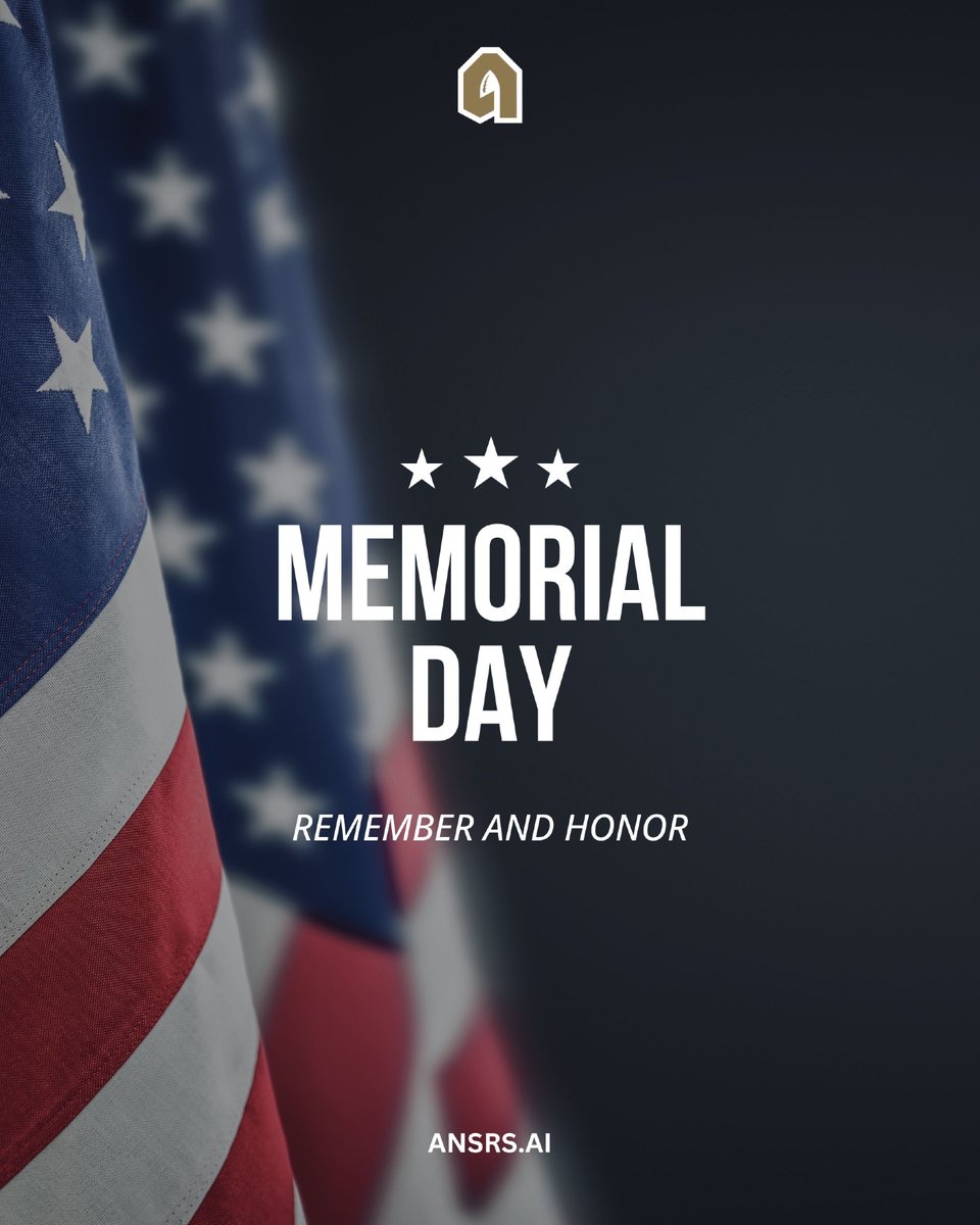 ANSRSFB's tweet photo. This Memorial Day, we remember and honor the heroes who made the ultimate sacrifice. 🇺🇸

From all of us at ANSRS, thank you for your courage and service.

#MemorialDay https://t.co/faQyCj9eCP