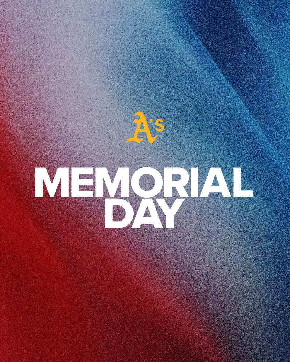 Athletics's tweet photo. We are proud to honor those who have made the ultimate sacrifice for our country. https://t.co/39z4ugrvtT