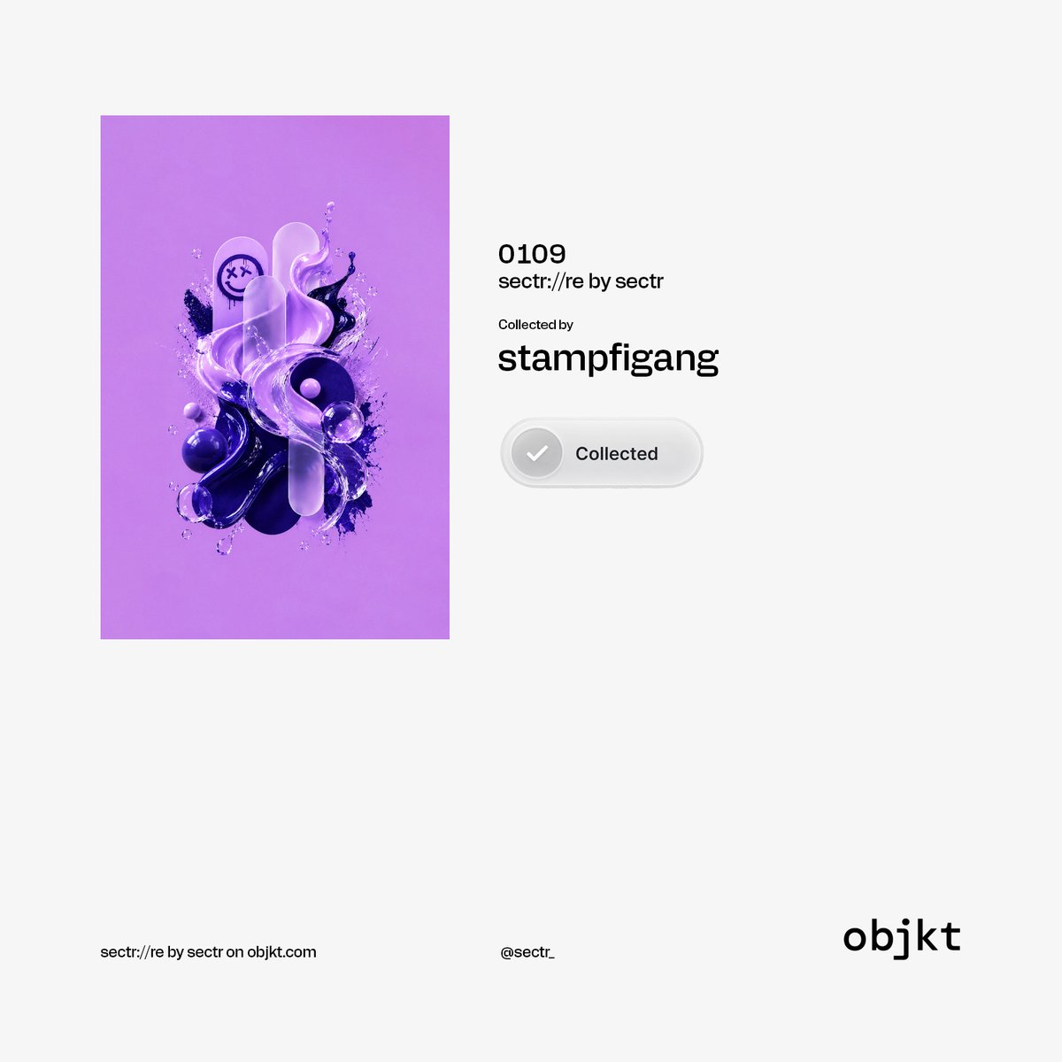 sectr_'s tweet photo. 0109
sectr://re

───────────────────
Collected by Stampfigang
───────────────────

[ STATUS: VERIFIED ]
Confirmed via @objktcom
Tezos blockchain

ⓘ

───────────────────

2026-05-25 https://t.co/TMovfUggGV