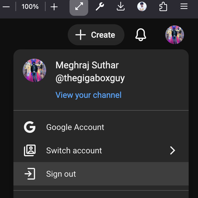 MrSutharr's tweet photo. Hey @YouTube ....who's your Product Manager?
What is the thought behind putting Sign out button here?

STUPID MANAGER EVER! https://t.co/QeWLzT889y