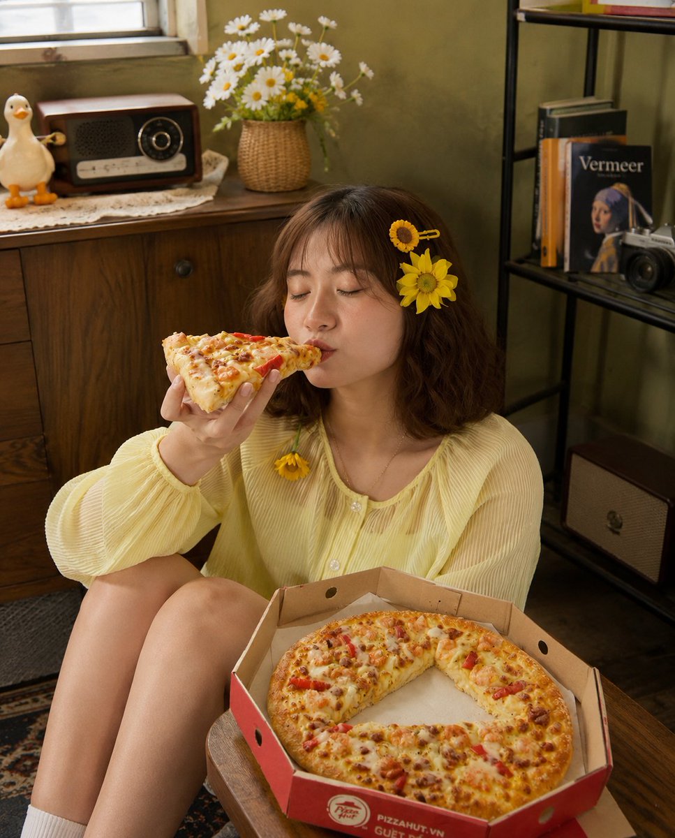 VTyangyang's tweet photo. Pizza in hand.
Bitcoin on mind.
Celebrating the moment that turned pizza into crypto history.

#BinancePizza @binance https://t.co/MV9N88GJwM
