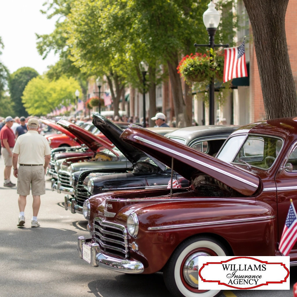 AgencyWilliams's tweet photo. Happy Memorial Day! 🇺🇸 We’re out in Waterloo today for Celebrate Commemorate. From the incredible car show to honoring our heroes, there’s no place we’d rather be. Proud to protect this community! 🚗✨

#CelebrateCommemorate #WaterlooNY #MemorialDay #WilliamsInsurance https://t.co/dXeEkempFm