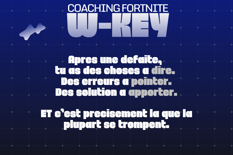 W-KEY COACHING FORTNITE tweet media