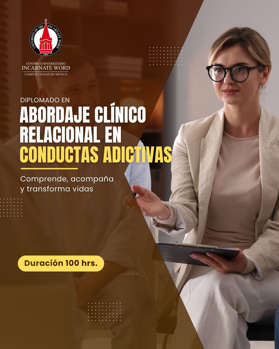 ExtensionCIW's tweet photo. Especializarte también es elegir bien en qué enfocarte.

👥 Administración Integral en RH
🧠 Psicoterapia Cognitivo-Conductual
🔄 Conductas Adictivas
Fortalece tu práctica con herramientas aplicables.
📍 Incarnate Word Campus CDMX
📩 Info por DM

#IncarnateWord #Diplomados https://t.co/QIMp3Mcbpn