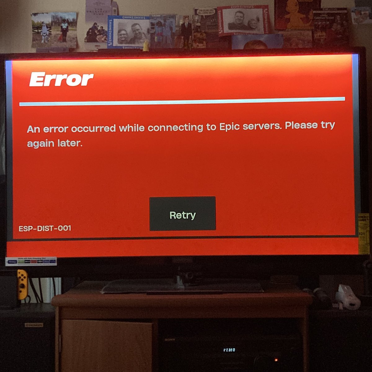 LSmith327's tweet photo. @FortniteStatus Nope. https://t.co/YM5JOKNRNX