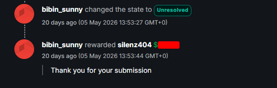 silenz404's tweet photo. اللهم لك الحمد ❤️
Successful collaboration with my brother @ahmedashrafv9 with getting some bounties 💰
#infosec #cybersecurity #pentesting #redteam #informationsecurity #CyberSec #infosecurity #cyberattacks #security #bugbounty #bugbountytips https://t.co/iyZXDjyWl4