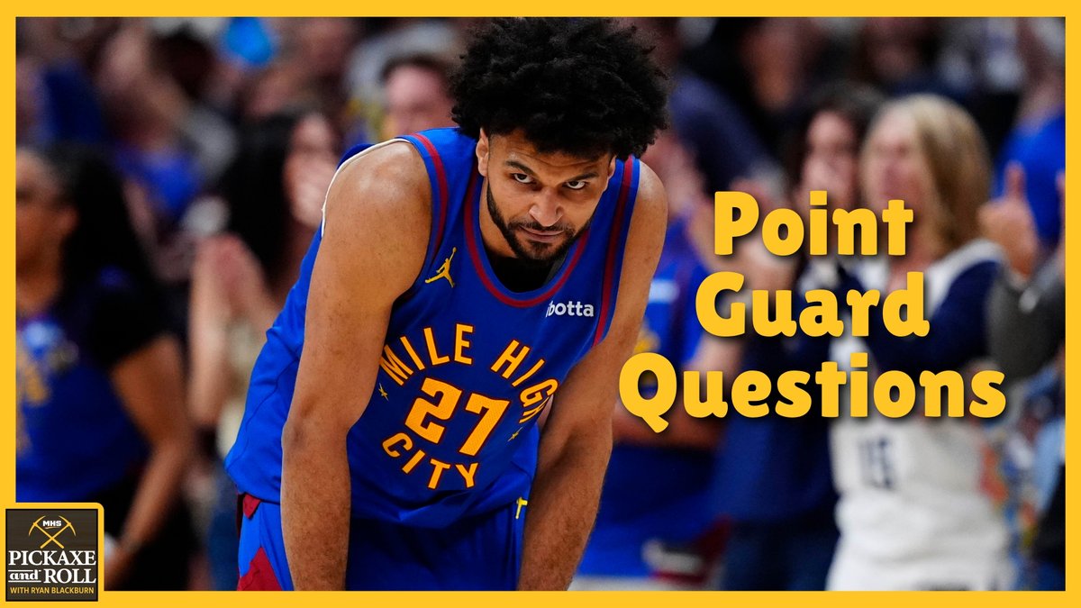 NBABlackburn's tweet photo. Going LIVE on Pickaxe and Roll in a few minutes.

Jokic and Murray win All-NBA, but the Nuggets still have questions at point guard now and going forward.

Let's talk about it:
https://t.co/riEtUfC6or https://t.co/Pub1PJVEm9