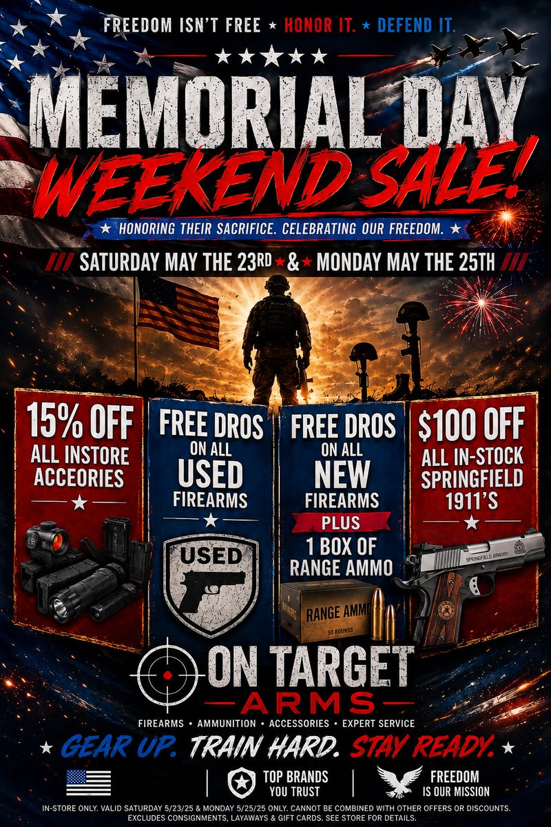 OnTargetArms's tweet photo. https://t.co/kEu8mciSHI