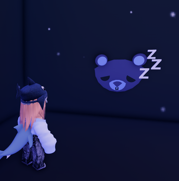 lucidazure's tweet photo. I was supposed to be building a grinding house in adopt me to level my pets up quicker but I maybe got distracted and made a sleepy bear https://t.co/zh6EbGEDyh