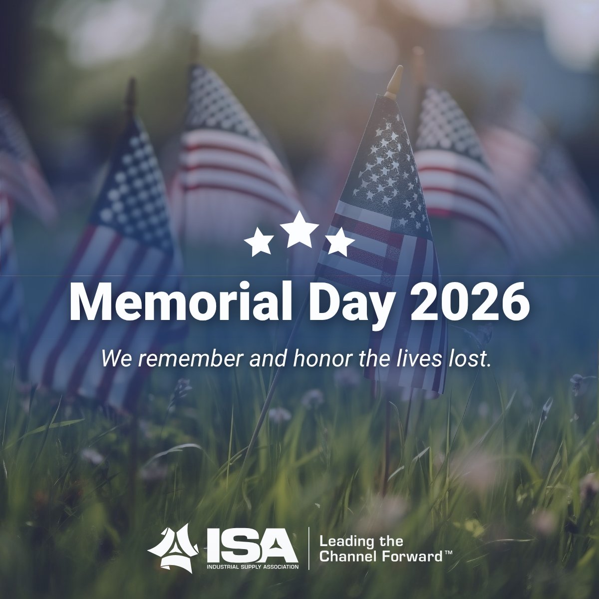 ISAssoc's tweet photo. Today, we remember and honor those who gave their lives in service to our country.

We are grateful for their sacrifice.

#MemorialDay #RememberAndHonor https://t.co/ugnwE02fNz