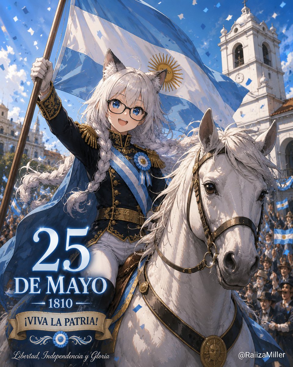 RaiizaMiller's tweet photo. Feliz 25 de Mayo !!!!! Viva la patria owo)/ 

Hoy hace 216 años nacía el mejor país del mundo ! 😋

Necesito ya mismo locro, empanadas y pastelitos \(>w<)/ #Argentina #25Mayo https://t.co/ISKh6oTzFY