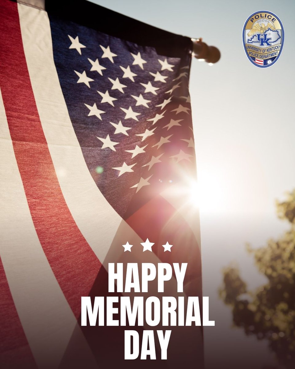UKPolice's tweet photo. This Memorial Day, we honor the brave men and women who made the ultimate sacrifice. We remember their courage and stand in gratitude today and always. 🇺🇸 https://t.co/bBJ8twJg9u