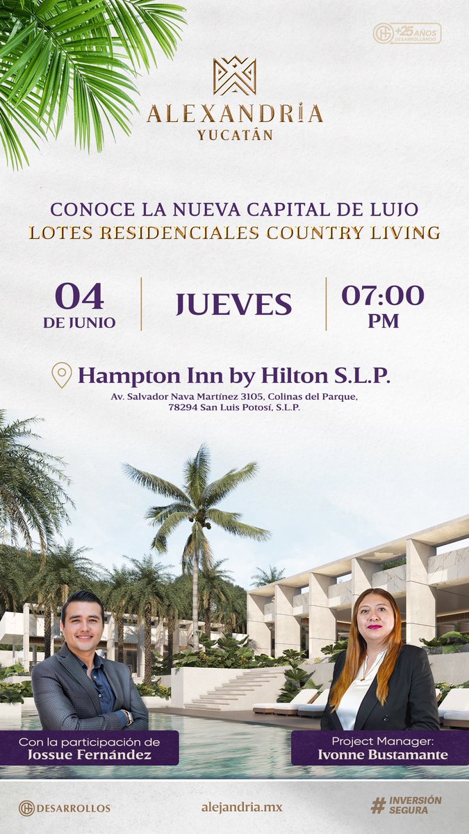 IrealtorC's tweet photo. Hola 👋🏻
Quiero invitarte a un evento privado y exclusivo que estaremos realizando el próximo jueves 7 de junio a las 7:00 PM en el Hotel Hampton Inn by Hilton, San Luis Potosí.

Si te interesa asistir, con gusto puedo apartarte un lugar y enviarte más información. 🙌🏻 https://t.co/qo13lHXaAl