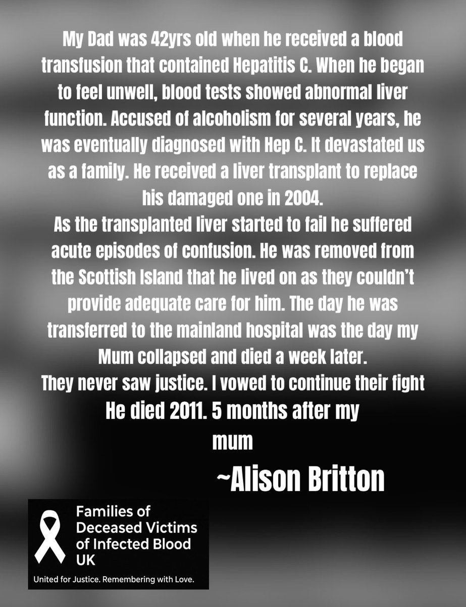 Families Of The Deceased Infected Blood Victims tweet media