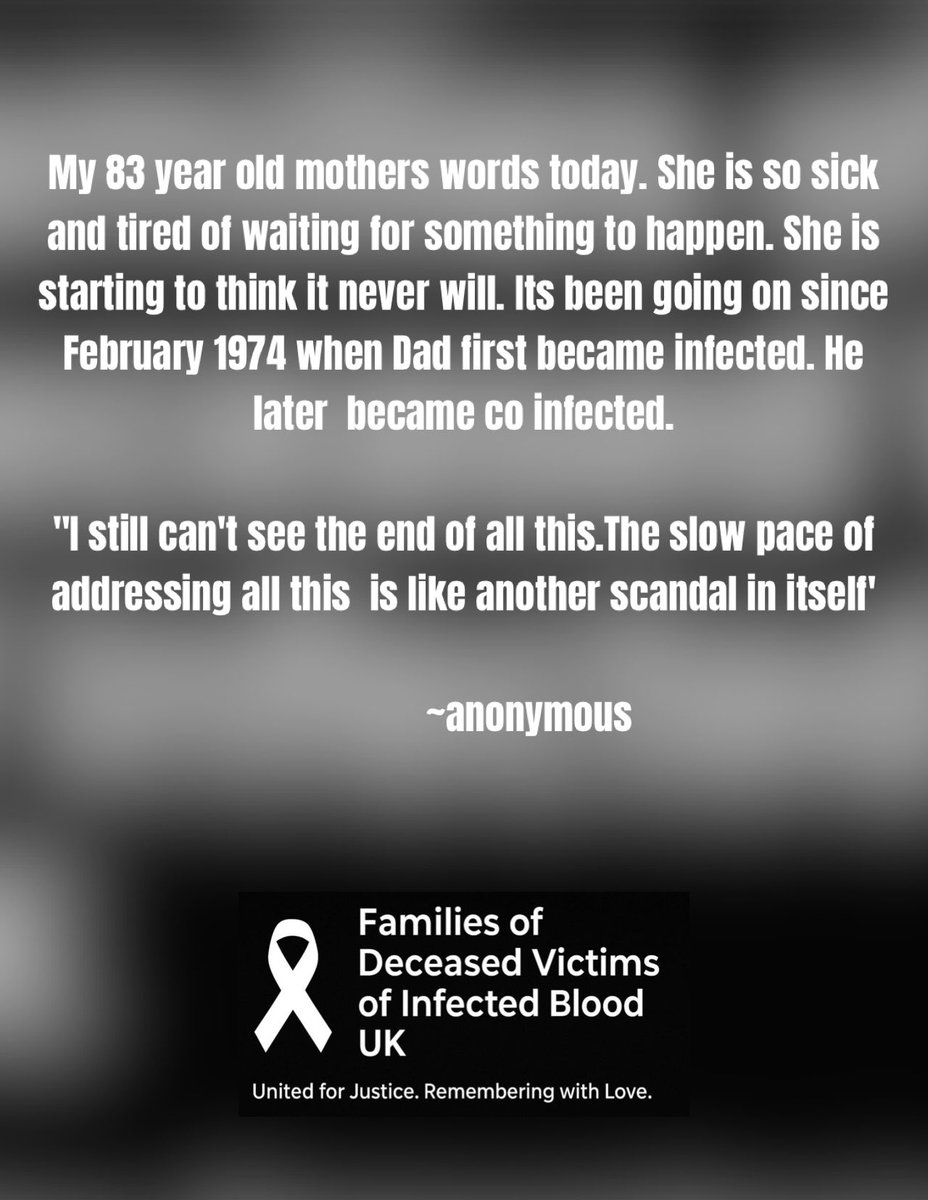 Families Of The Deceased Infected Blood Victims tweet media