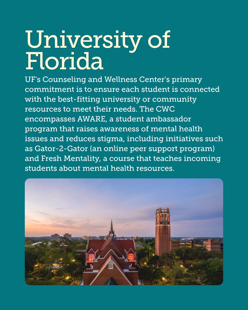 AppilyCom's tweet photo. Follow us to see part 3 of "Best #Colleges for Mental Health &amp; Wellness Support" 🧡 

#collegelist #collegeresources #mentalhealthsupport #studentmentalhealth https://t.co/oP9VmBYGyB